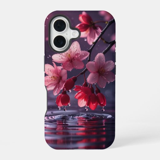Coque iPhone 16 Élégant étui téléphonique Sakura Blossom - Dreamy  (Verso)
