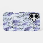 Coque iPhone 16 Élégant Lavande dur (Verso Horizontal)