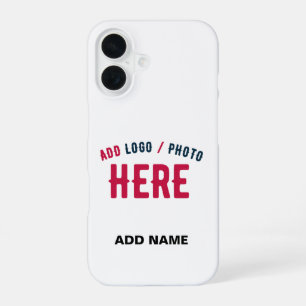 COQUE iPhone 16 ÉLÉGANT MODERNE PERSONNALISABLE BLANC MARQUE VERIF
