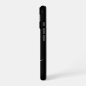 Coque iPhone 16 Élégant Monogramme Black Gold Script (Côté gauche)