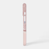 Coque iPhone 16 Élégant Parties scintillant Rose Gold Drivers Mono (Côté gauche)