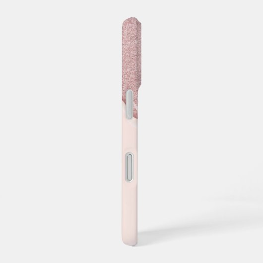 Coque iPhone 16 Élégant Parties scintillant Rose Gold Drivers Mono (Côté droit)