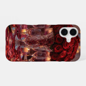 Coque iPhone 16 Elegant Red Rose Valentine Romantic Phone case (Verso Horizontal)