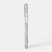 Coque iPhone 16 Elegant White Marble (Côté gauche)
