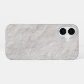 Coque iPhone 16 Elegant White Marble (Verso Horizontal)
