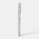 Coque iPhone 16 Elegant White Marble (Côté droit)