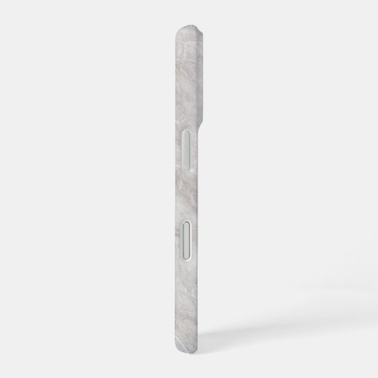 Coque iPhone 16 Elegant White Marble  (Côté droit)