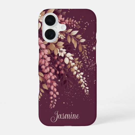Coque iPhone 16 Elégante Cascade Laburnum (Verso)