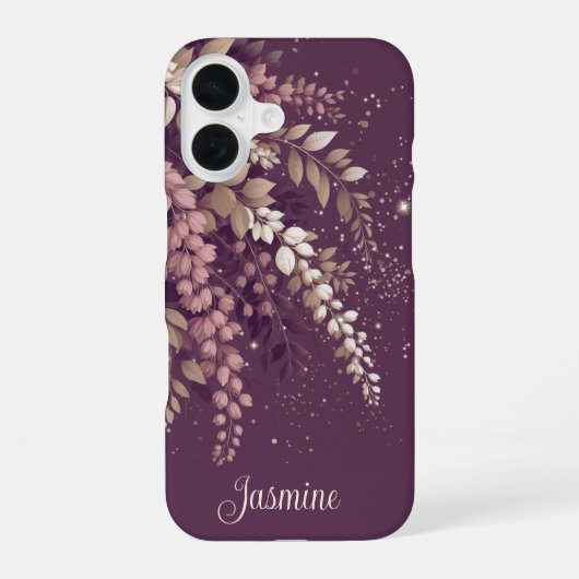 Coque iPhone 16 Elégante Cascade Laburnum (Verso)