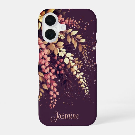 Coque iPhone 16 Elégante Cascade Laburnum (Verso)