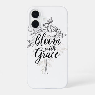 Coque iPhone 16 Élégante typographie de la ligne d'art