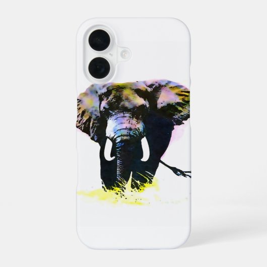 Coque iPhone 16 Éléphant (Verso)