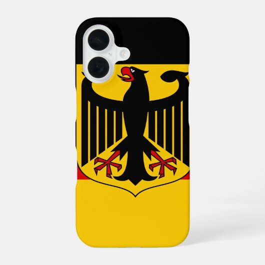 Coque iPhone 16 emblème allemand (Verso)