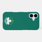 Coque iPhone 16 Emblème de Macao (Verso Horizontal)