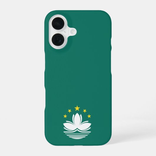 Coque iPhone 16 Emblème de Macao (Verso)