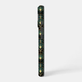 Coque iPhone 16 Emerald et Gold Art Déco (Côté gauche)