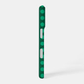 Coque iPhone 16 Emerald Green Polka Dots (Côté droit)