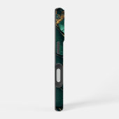Coque iPhone 16 Émeraude Serpent Snakeskin (Côté droit)