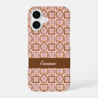 Coque iPhone 16 Emma de Jane Austen Citations personnalisées