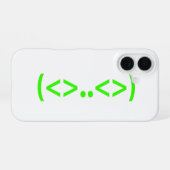 Coque iPhone 16 Emoticon japonais ALIEN (Verso Horizontal)
