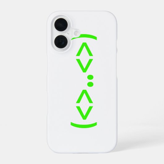 Coque iPhone 16 Emoticon japonais ALIEN (Verso)
