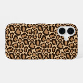 Coque iPhone 16 Empreinte de léopard (Verso Horizontal)