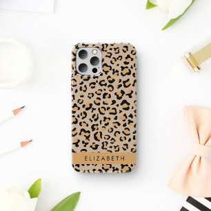 Coque iPhone 16 Empreinte de léopard, Spots, Leopard Brown, Votre