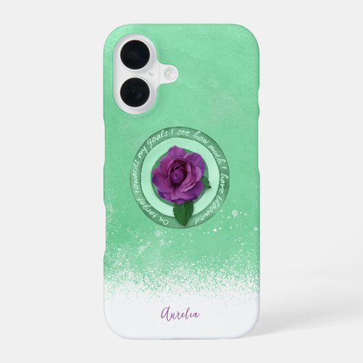 Coque iPhone 16 En fleurs (Verso)