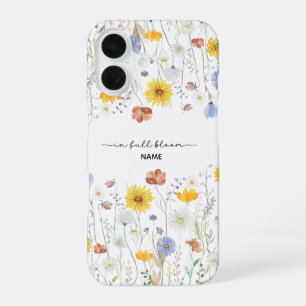 Coque iPhone 16 En pleine floraison - Floral Fleur sauvage personn