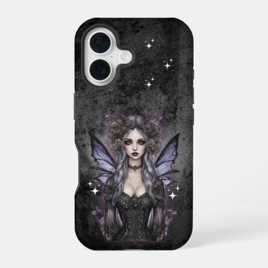 Coque iPhone 16 Enchanter la conception de fées gothiques (Verso)
