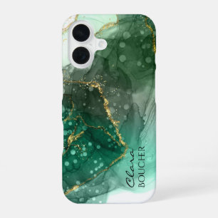 Coque iPhone 16 Encre verte de Sacramento personnalisable