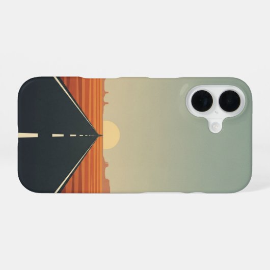 Coque iPhone 16 Endless Desert Highway (Verso Horizontal)