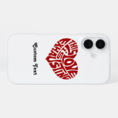 Coque iPhone 16 Épuisant l'amour (Verso Horizontal)