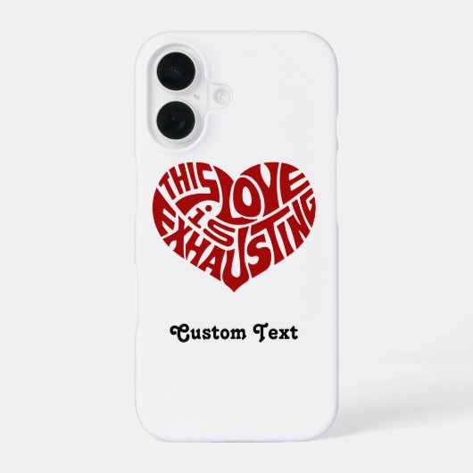 Coque iPhone 16 Épuisant l'amour (Verso)