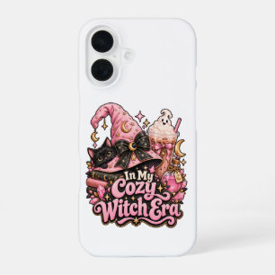 Coque iPhone 16 Ère de Sorcière Cosy Halloween Rose