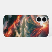 Coque iPhone 16 Éruptions volcaniques (Verso Horizontal)