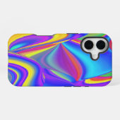 Coque iPhone 16 Esprit de Brise d'Été, Abstrait 3D Rainbowart (Verso Horizontal)