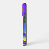 Coque iPhone 16 Esprit de Brise d'Été, Abstrait 3D Rainbowart (Côté gauche)