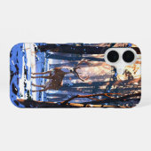 Coque iPhone 16 Esprit de cerf d'hiver (Verso Horizontal)
