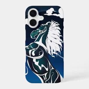 Coque iPhone 16 Esprit de Cheval SOLEIL TROU NOIR