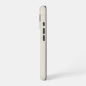 Coque iPhone 16 esthétique beige floconneux (Côté gauche)