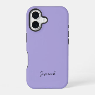 Coque iPhone 16 Esthétique Lavande Violette Lilas