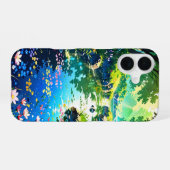 Coque iPhone 16 Étang de source caché – Paysage d'anime (Verso Horizontal)