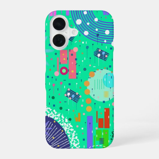 Coque iPhone 16 Été Mousse de Mer : Art Abstrait  (Verso)
