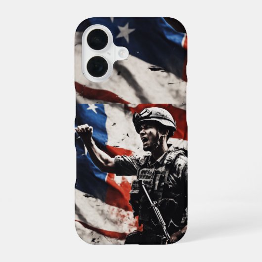 Coque iPhone 16 Étendard du général (Verso)