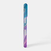 Coque iPhone 16 Ethereal Purple & Turquoise Marble Art Phone Case (Côté droit)