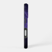 Coque iPhone 16 Étoile de David fractale violette (Côté droit)