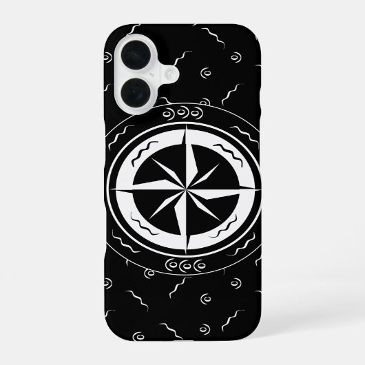 Coque iPhone 16 Étoile orientale de minuit (Verso)