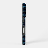 Coque iPhone 16 Etoiles arc-en-ciel bleu vert, Motif Artdeco (Côté droit)