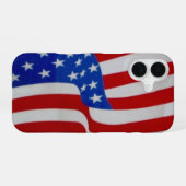 Coque iPhone 16 étoiles bandes (Verso Horizontal)